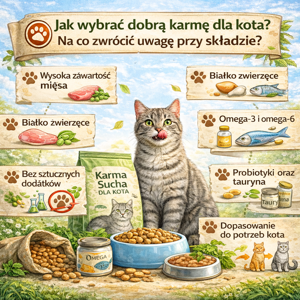 Jak wybrać dobrą karmę dla kota Na co zwrócić uwagę przy składzie