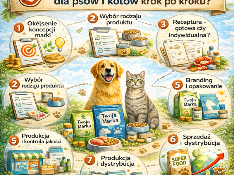 Jak stworzyć własną markę karmy dla psów i kotów krok po kroku?